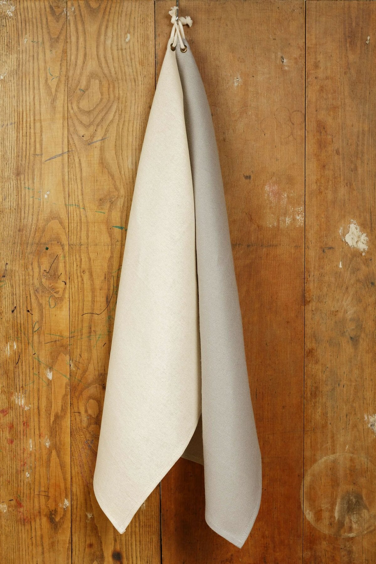 Konyhai törlőkendő lenvászonból, gray&ivory, 2 darab a csomagban